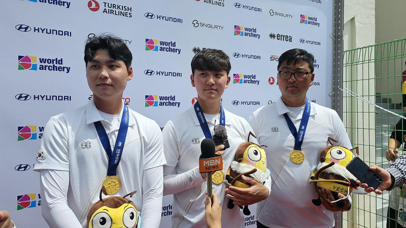 남자 양궁 예천 월드컵 단체전 금메달